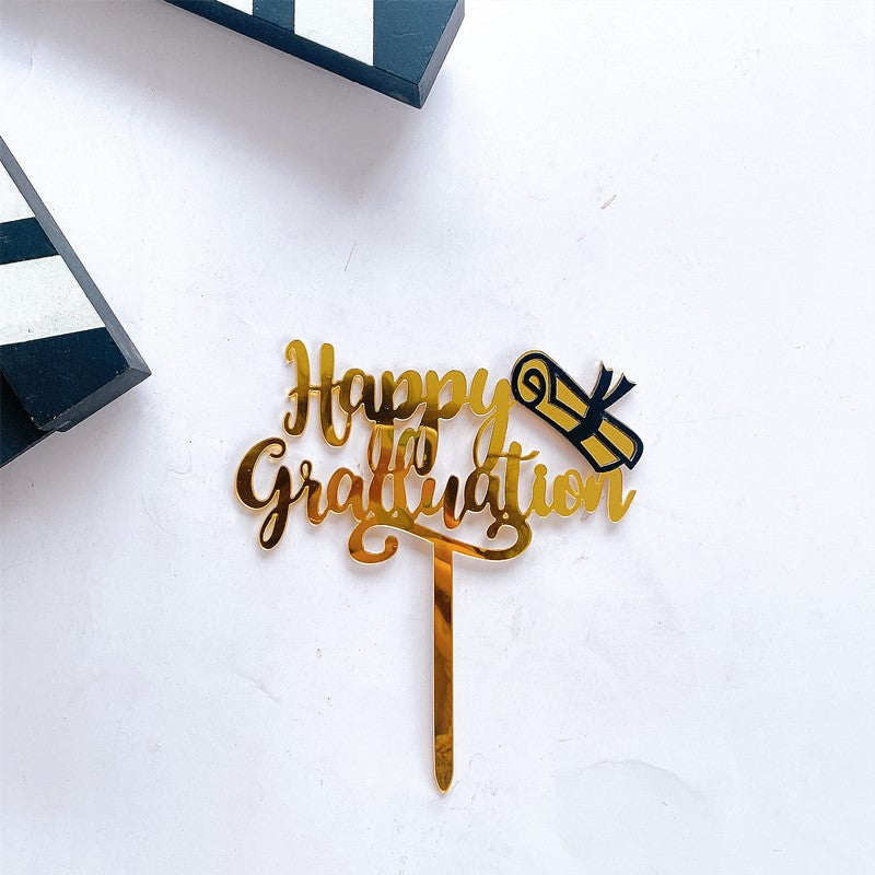 Wholesale  Acrylic Graduation Season Cake Topper Decoration